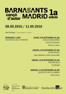 Barnasants Madrid - 1ra edició