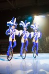 Gran Circo de Navidad de Girona sobre Hielo  Group On Wheels. Monociclos - Rusia