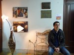 I Muestra de Cultura Catalana en Uruguay  Feliu Ventura en el vestíbulo de la Sala Experimental de Malvín
