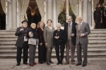 VIII Premis Gaudí Els nous Membres d'Honor amb l'alcaldessa Colau i la presidenta de l'Acadèmia, Isona Passola 