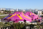 3er Festival Internacional del Circo Ciudad de Figueres Vista de las carpas