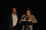 XXVI Temporada Alta. Festival de Tardor de Catalunya. Girona - Salt. Josep Maria Fonalleres i Guillem Terribas, presentador i membre del jurat del PQM, respectivament